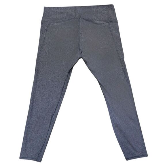 Under Armour UA Gray HeatGear Tech No-Slip Waistband Full Length Leggings NEW - Picture 6 of 14